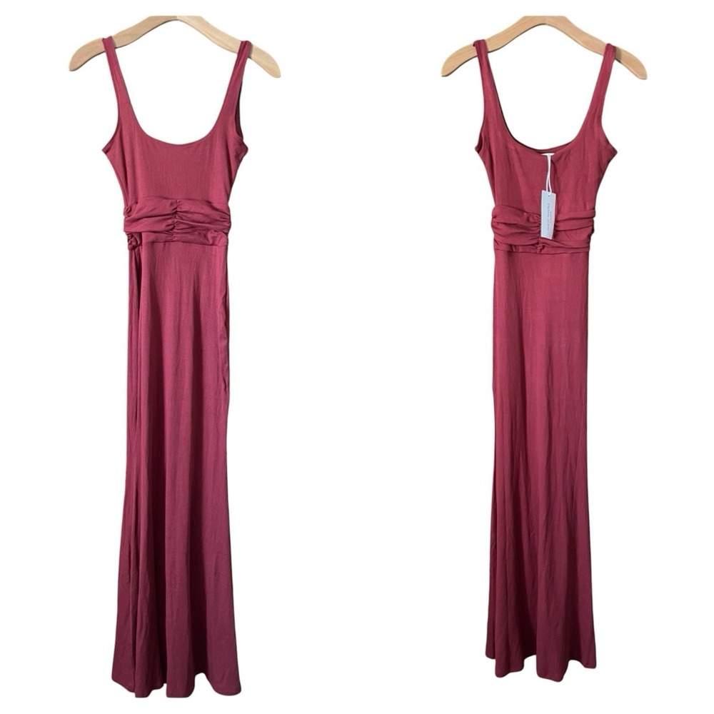 Riot Swim Roxi Maxi Dress Ribbed Coverup NWT Small Resortwear Boho Beach Casual
